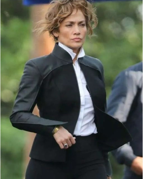 Atlas 2024 Jennifer Lopez Black Jacket