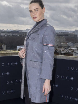 Jessica-Film-Dune-Part-Two-Rebecca-Ferguson-Grey-Sequin-Coat