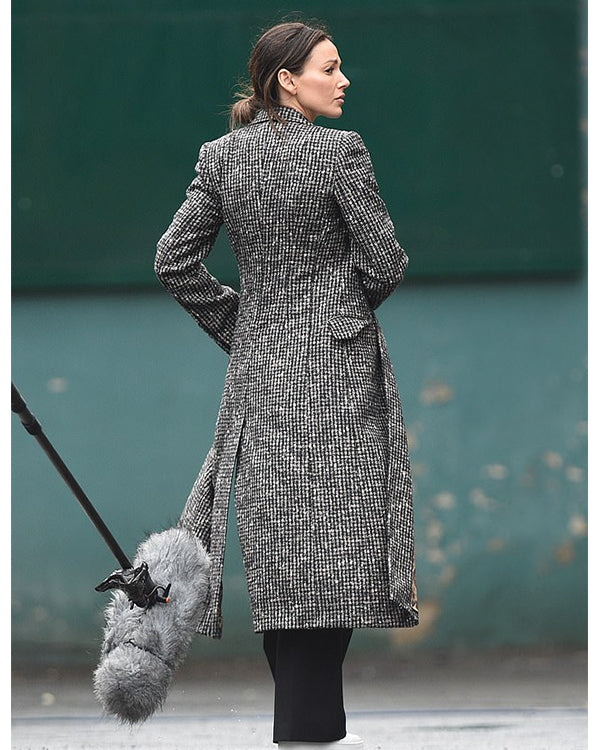 Fool Me Once 2023 Michelle Keegan Grey Trench Coat