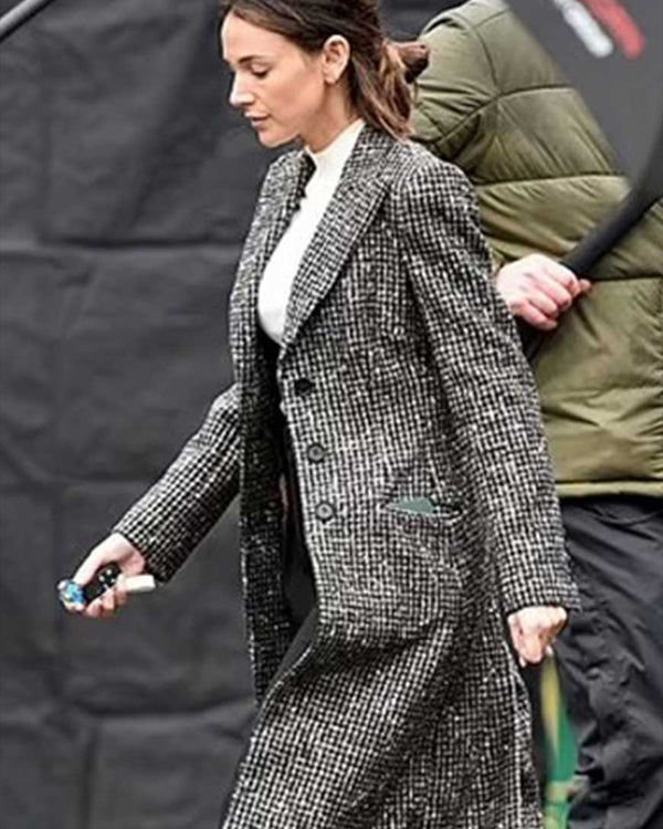 Fool Me Once 2023 Michelle Keegan Grey Trench Coat