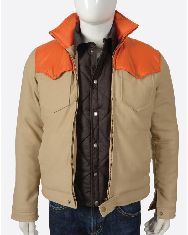 Yellowstone Beige Orange Cotton Jacket