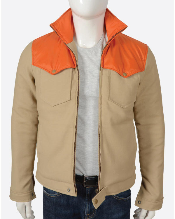 Yellowstone Beige Orange Cotton Jacket